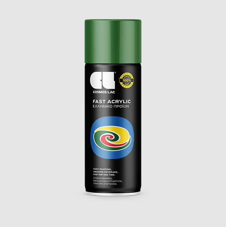 COSMOS LAC SPRAY ΑΚΡΥΛΙΚΟ RAL6001 EMERALD GREEN  400ml - 