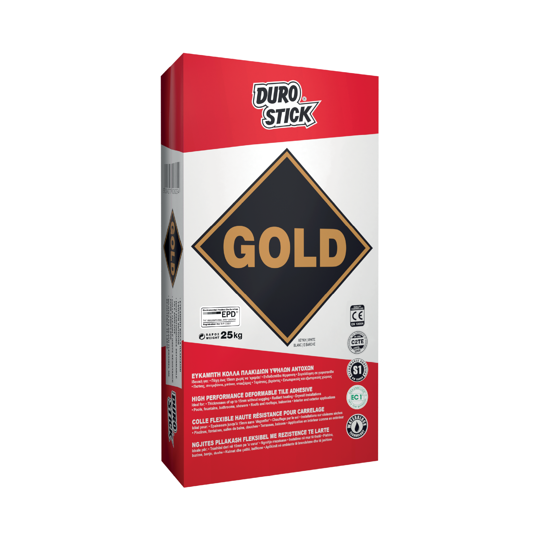 DUROSTICK GOLD ΚΟΛΛΑ ΠΛΑΚΙΔΙΩΝ 5KG - 