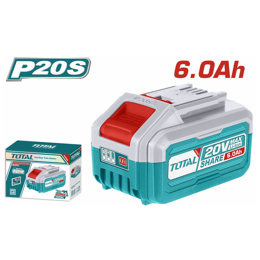 TOTAL ΜΠΑΤΑΡΙΑ ΛΙΘΙΟΥ 20V / 6Ah (TFBLI2060) - 