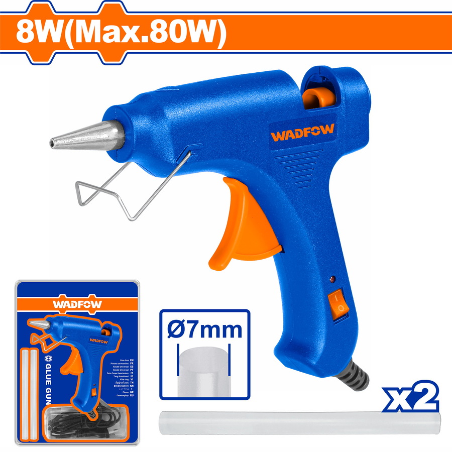 WADFOW ΗΛΕΚΤΡΙΚΟ ΠΙΣΤΟΛΙ ΚΟΛΛΑΣ 8W-80W (WGL1603) - 