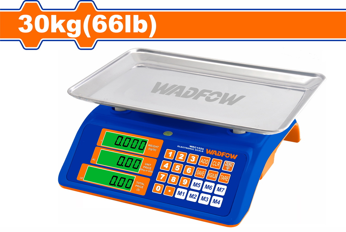 WADFOW ΗΛΕΚΤΡΟΝΙΚΗ ΖΥΓΑΡΙΑ 30Kg (WEC1520) - 