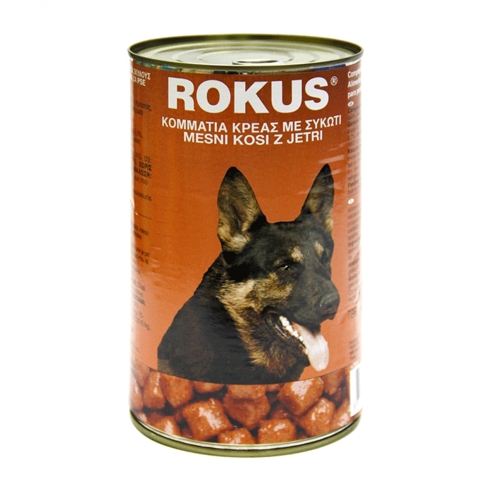 ROCUS ΚΟΝΣΕΡΒΑ ΣΚΥΛΟΥ ΣΥΚΩΤΙ 410gr - 