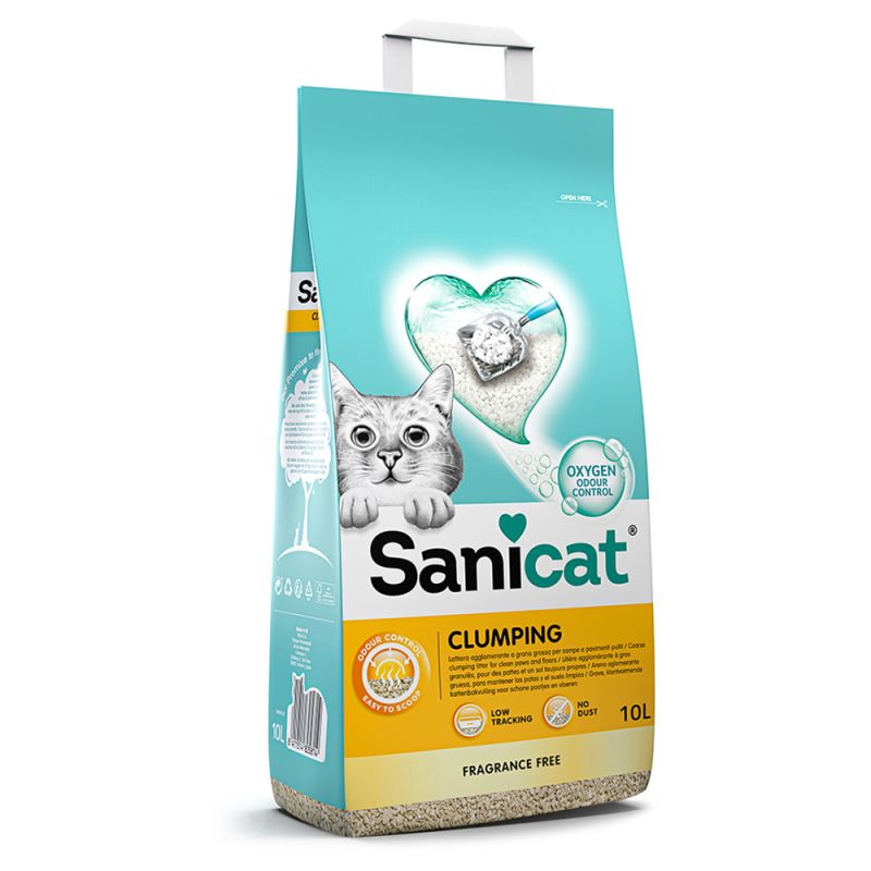 ΑΜΜΟΣ ΓΑΤΑΣ SANICAT CLUMPING ΧΩΡΙΣ ΑΡΩΜΑ 10 ΛΙΤΡΑ - 