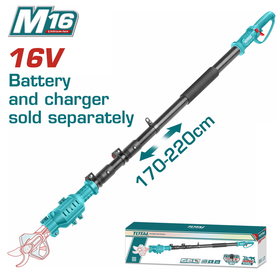 TOTAL ΕΠΑΓΓ. ΠΡΟΕΚΤΑΣΗ ΜΠΑΤ. Li-ion 16V ΓΙΑ ΨΑΛΙΔΙ ΚΛΑΔΕΜΑΤΟΣ TSSLI162582E (TERLI1658) - 