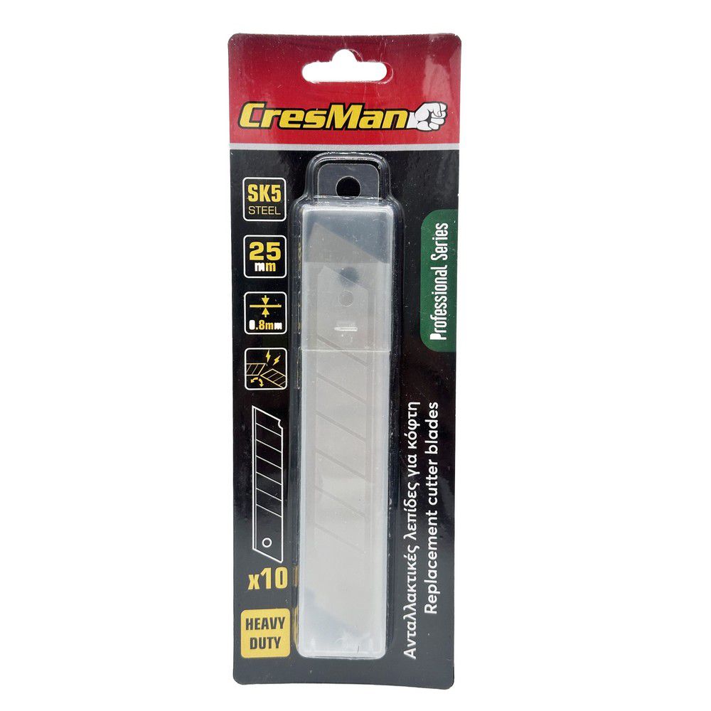 CRESMAN ΛΑΜΕΣ ΚΟΦΤΗ ΜΟΚΕΤΑΣ 10ΤΕΜ  SK-5 25mm 0,8mm 11951 - 