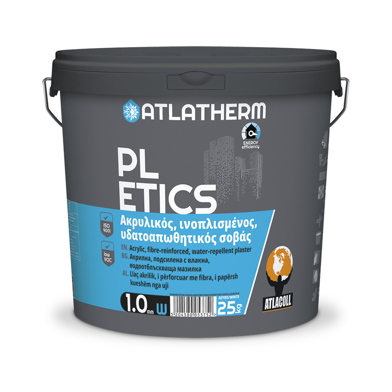 ATLACOLL ATLATHERM PL ETICS ΑΚΡΥΛΙΚΟΣ ΙΝΟΠΛΙΣΜΕΝΟΣ ΠΑΣΤΩΔΗΣ ΣΟΒΑΣ ΤΕΛΙΚΗΣ ΣΤΡΩΣΗΣ 25KG - 