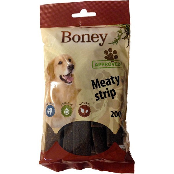 ΣΝΑΚ ΣΚΥΛΟΥ BONEY MEATY STRIPS 0.200gr - 