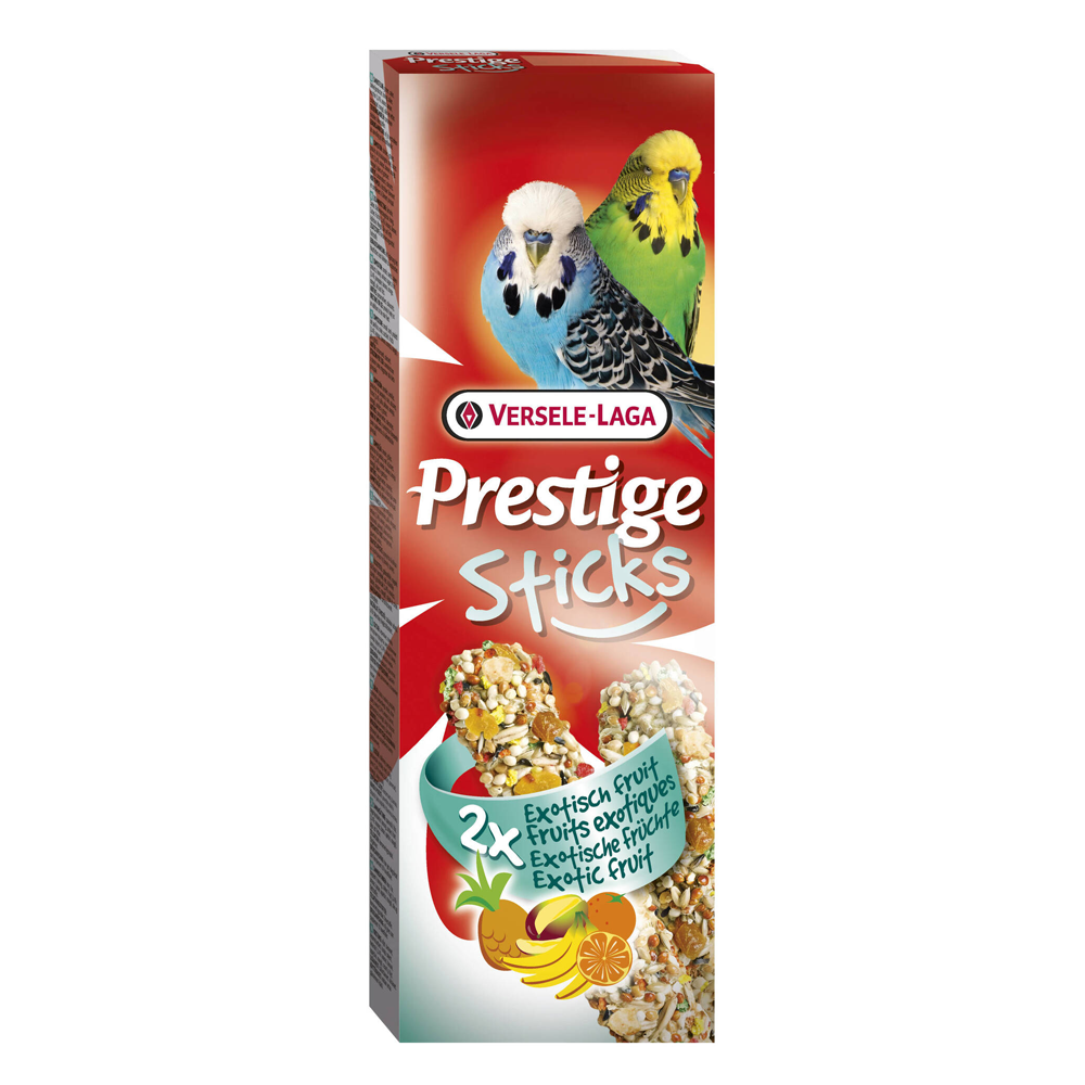 VERSELE LAGA PRESTIGE STICKS ΜΕ ΕΞΩΤΙΚΑ ΦΡΟΥΤΑ ΓΙΑ ΠΑΠΑΓΑΛΑΚΙΑ 2 Χ 30 gr - 