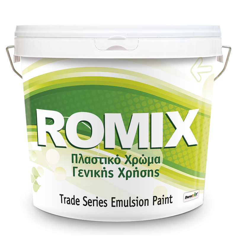DUROSTICK ROMIΧ ΛΕΥΚΟ ΠΛΑΣΤΙΚΟ ΧΡΩΜΑ ΕΣΩΤΕΡΙΚΗΣ ΧΡΗΣΗΣ 9lt-15kg - 