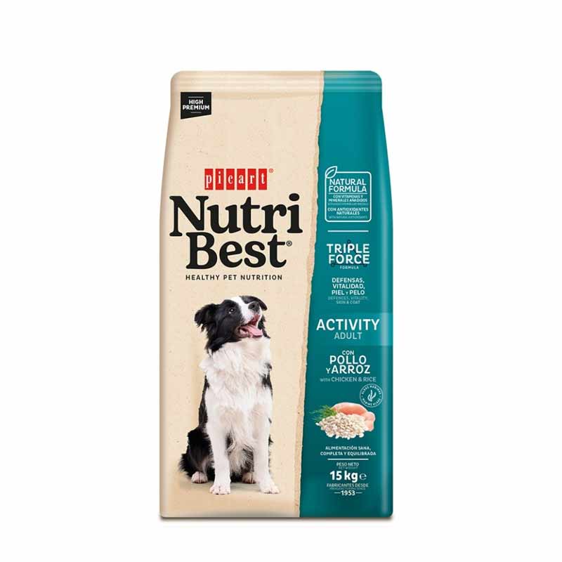 PICART NUTRIBEST ADULT ACTIVITY 15KG - 