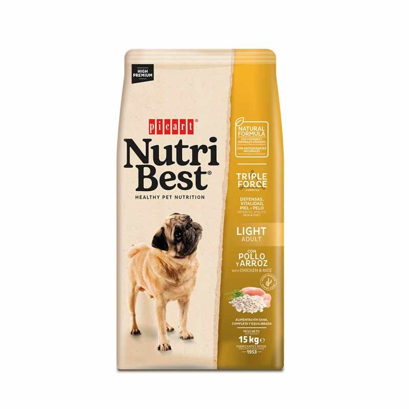 PICART NUTRIBEST LIGHT CHICKEN&RICE  15KG - 