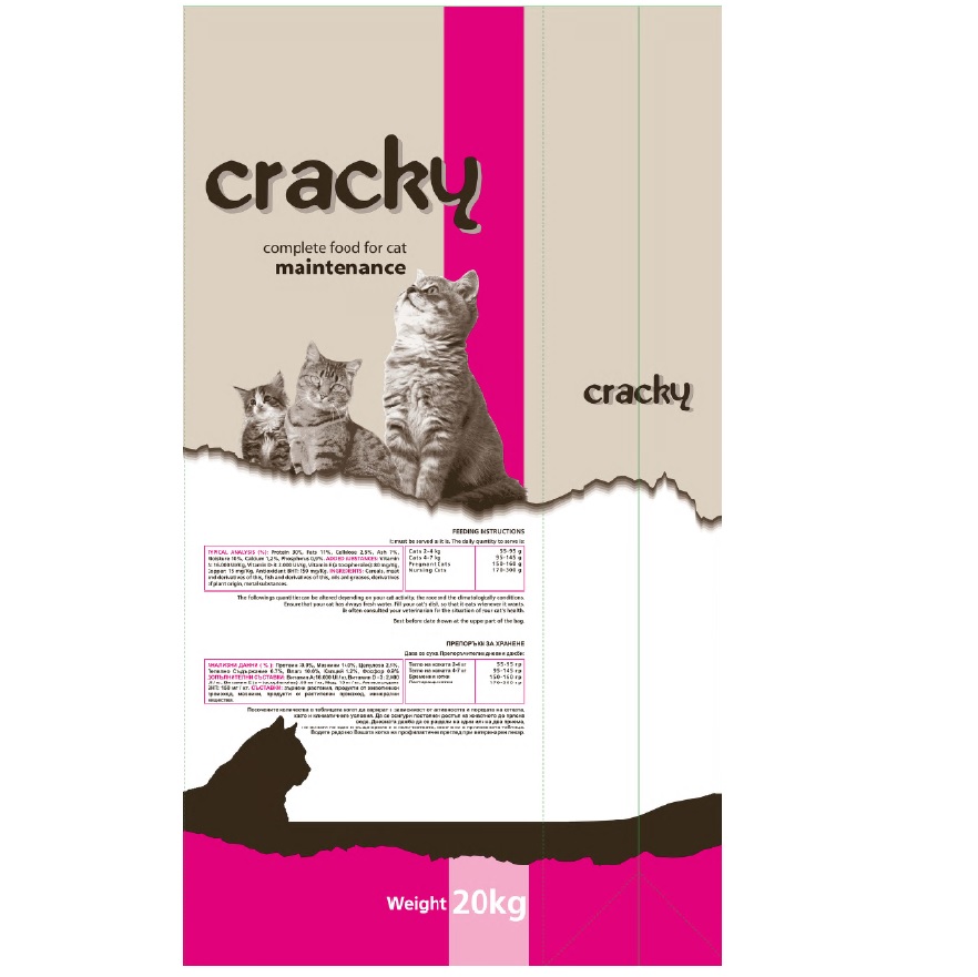 NITSIAKOS CRACKY ΓΑΤΑΣ ADULT ΚΟΤΟΠΟΥΛΟ 20 KG - 