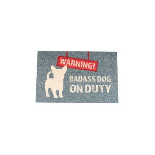 ΧΑΛΑΚΙ ΕΙΣΟΔΟΥ 'WARNING" 60X40CM - 2