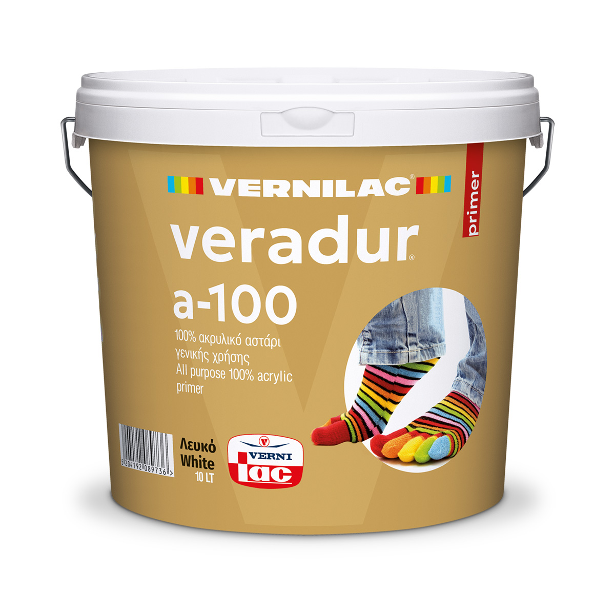 VERNILAC VERADUR A-100 100% ΑΚΡΥΛΙΚΟ ΑΣΤΑΡΙ ΝΕΡΟΥ 10LT - 