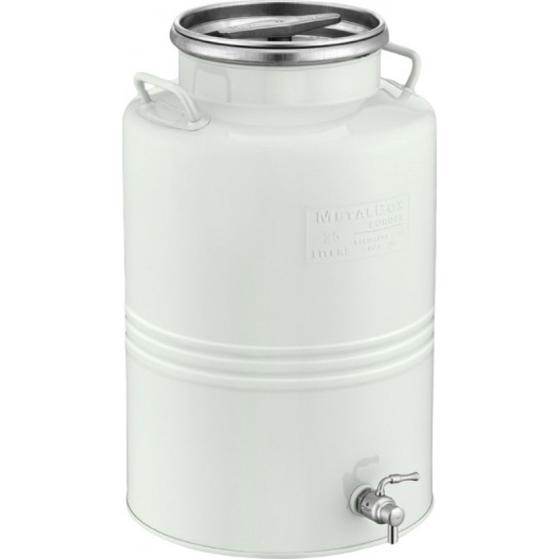 ΔΟΧΕΙΟ ΑΝΟΞΕΙΔΩΤΟ 20 ΛΙΤΡΑ METAL BOX (ΛΕΥΚΟ) ΒΙΔΩΤΟ 28SLC-20W - 