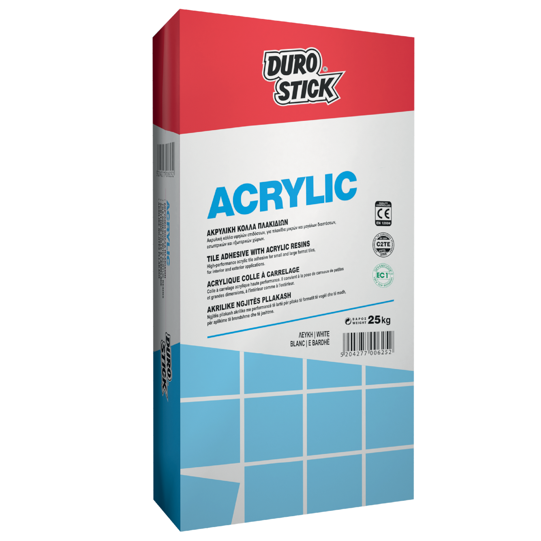 DUROSTICK ΑΚΡΥΛΙΚΗ ΚΟΛΛΑ ΠΛΑΚΙΔΙΩΝ 5Kg - 2