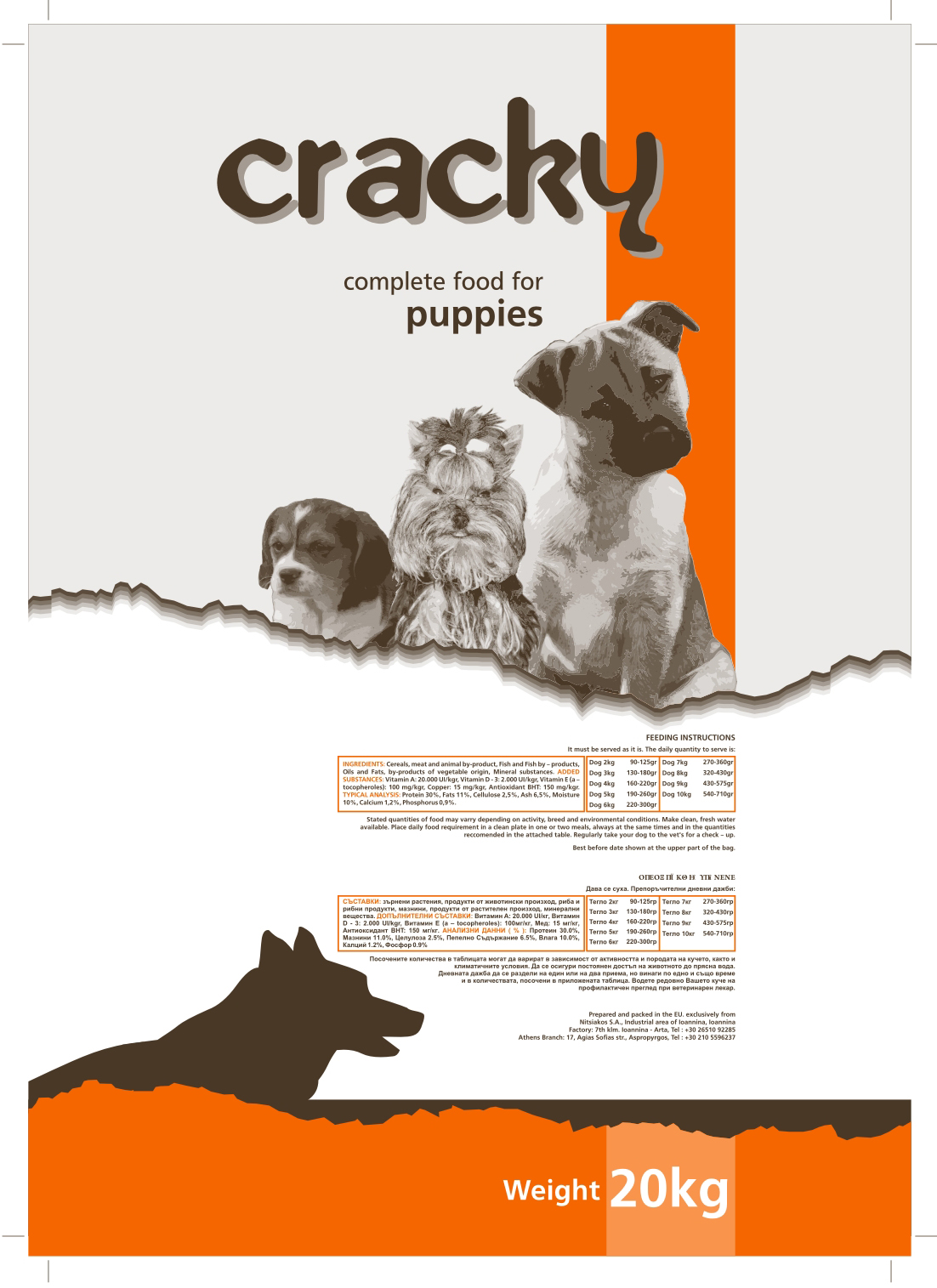 NITSIAKOS CRACKY JUNIOR 20 KG - 