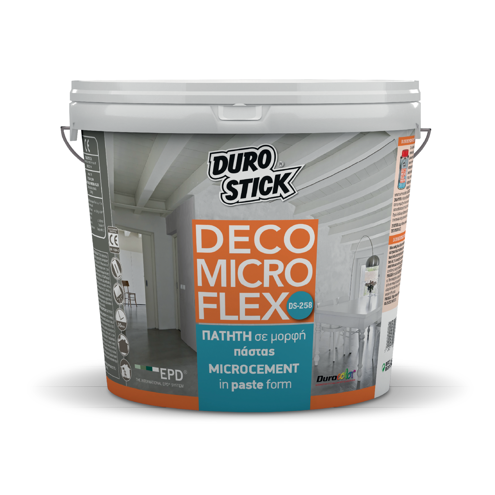 DUROSTICK ΠΑΤΗΤΗ DS-258 DECO MICRO FLEX ΛΕΥΚΗ 15KG ΣΕ ΜΟΡΦΗ ΠΑΣΤΑΣ - 