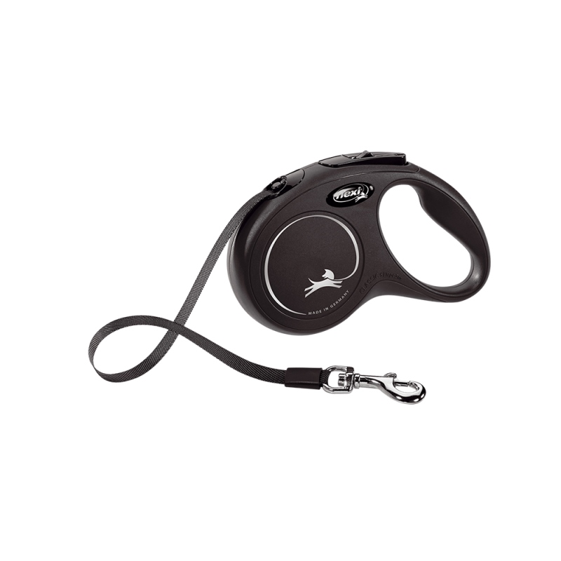 ΟΔΗΓΟΣ ΠΤΥΣΣΟΜΕΝΟΣ FLEXI CLASSIC BLACK ΙΜΑΝΤΑΣ 5Μ-15ΚG - 