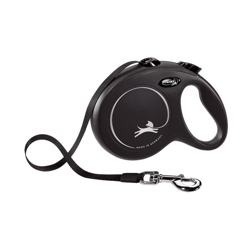 ΟΔΗΓΟΣ ΠΤΥΣΣΟΜΕΝΟΣ FLEXI CLASSIC ΙΜΑΝΤΑΣ 5M-50KG ΜΑΥΡΟΣ - 