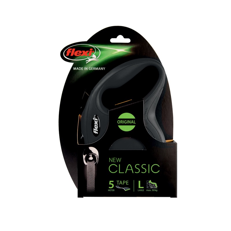 ΟΔΗΓΟΣ ΠΤΥΣΣΟΜΕΝΟΣ FLEXI CLASSIC ΙΜΑΝΤΑΣ 5M-50KG ΜΑΥΡΟΣ - 2