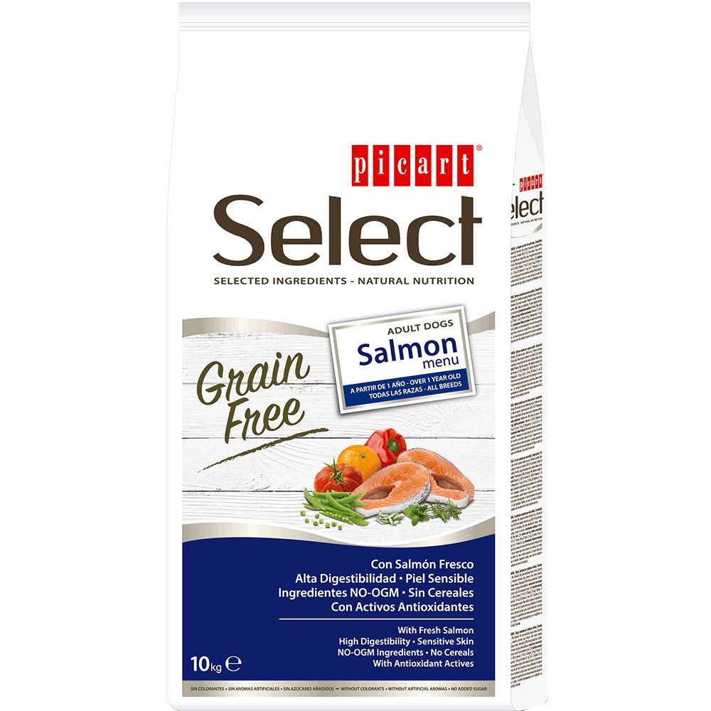 PICART SELECT GRAIN FREE ADULT SALMON MENU 10KG -