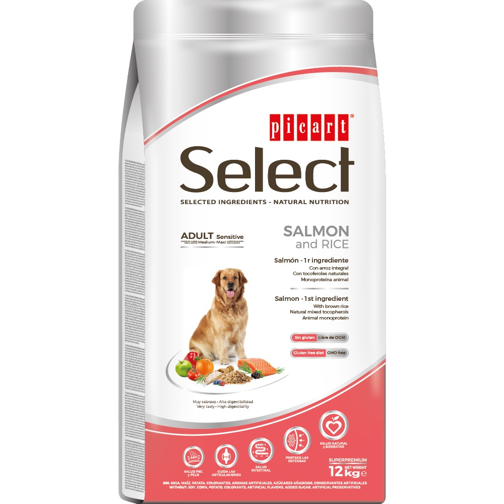 PICART SELECT ADULT SALMON & RICE 12Kg -