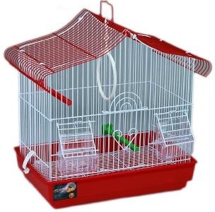 PET CAMELOT ΚΛΟΥΒΙ ΚΑΝΑΡΙΝΙΩΝ ΚΟΚΚΙΝΟ 34 Χ 23,5 Χ Υ 36cm - Κόκκινο