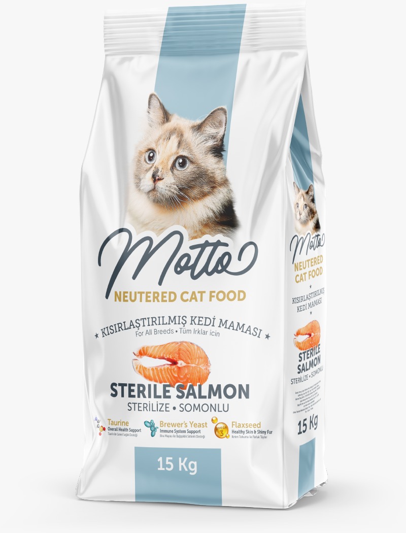 MOTTO CAT STERILIZED SALMON 15KG - 