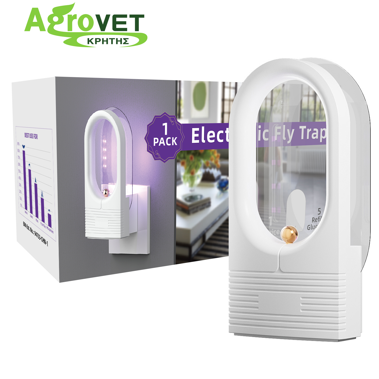 ΠΑΓΙΔΑ ΚΟΥΝΟΥΠΙΩΝ ΠΡΙΖΑΣ ELECTRONIC FLY TRAP MK13 - 