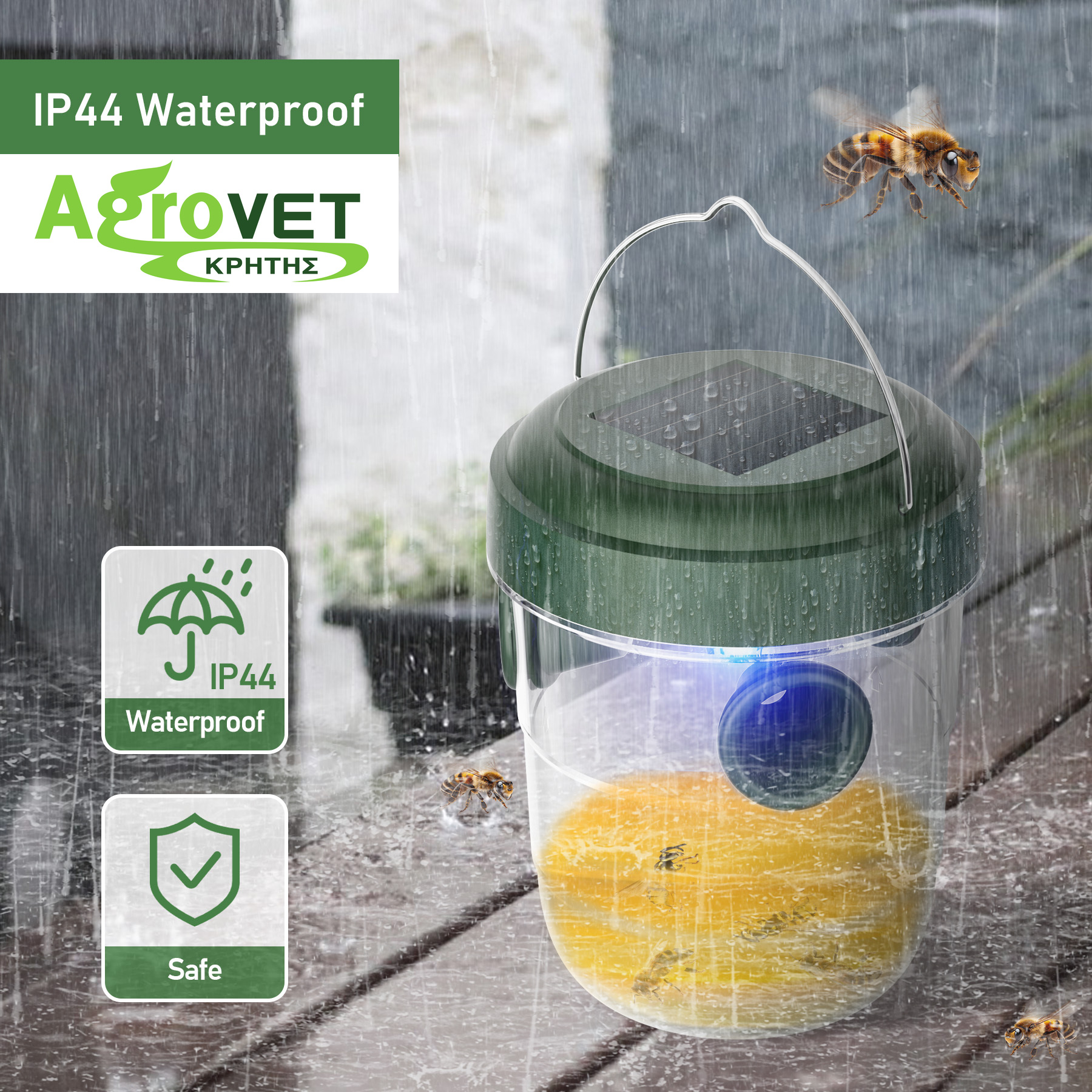 ΣΦΗΚΟΠΑΓΙΔΑ ΗΛΙΑΚΗ SOLAR WASP TRAP 2ΤΕΜ FT01 - 2