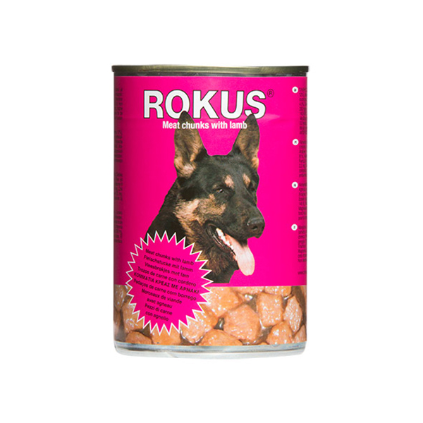 ROCUS ΚΟΝΣΕΡΒΑ ΣΚΥΛΟΥ ΑΡΝΙ 410gr - 