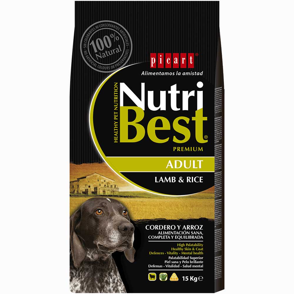 PICART NUTRIBEST ADULT LAMP & RICE 15KG - 2