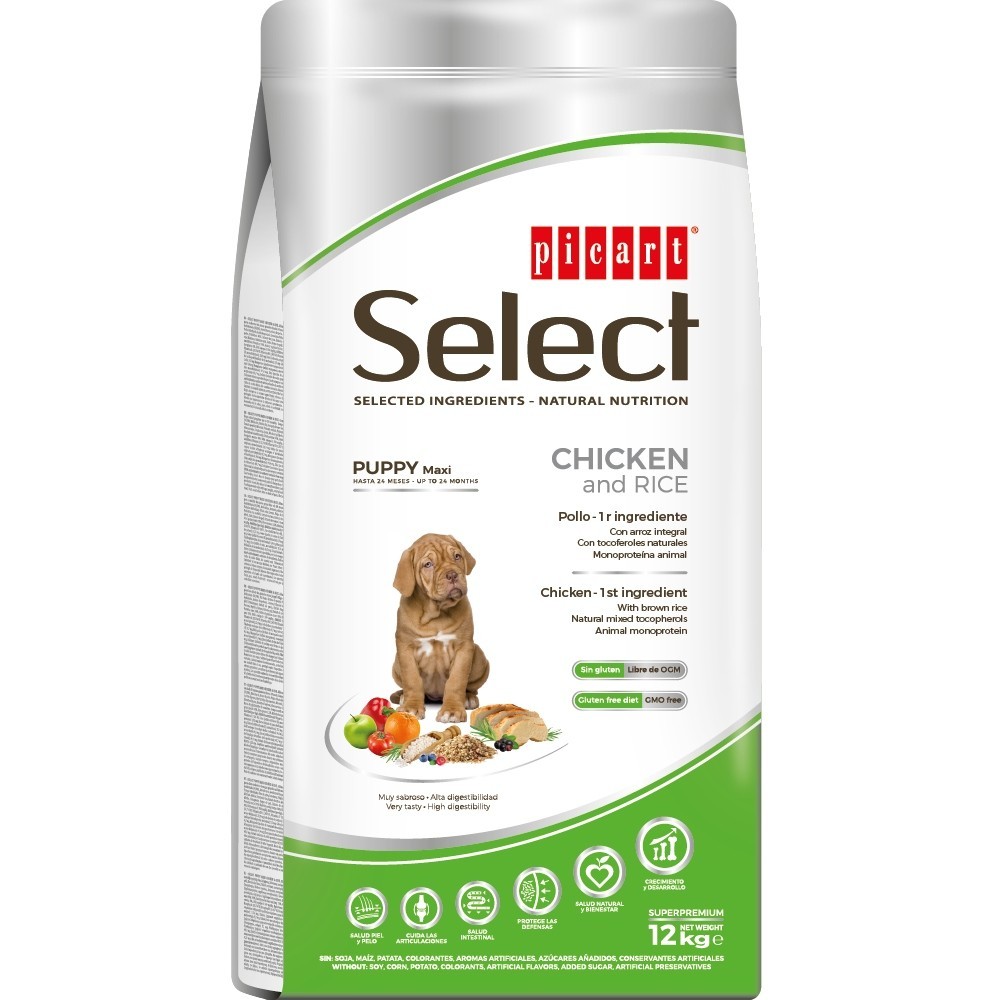 PICART SELECT PUPPY MAXI CHICKEN & RICE 12 Kg -
