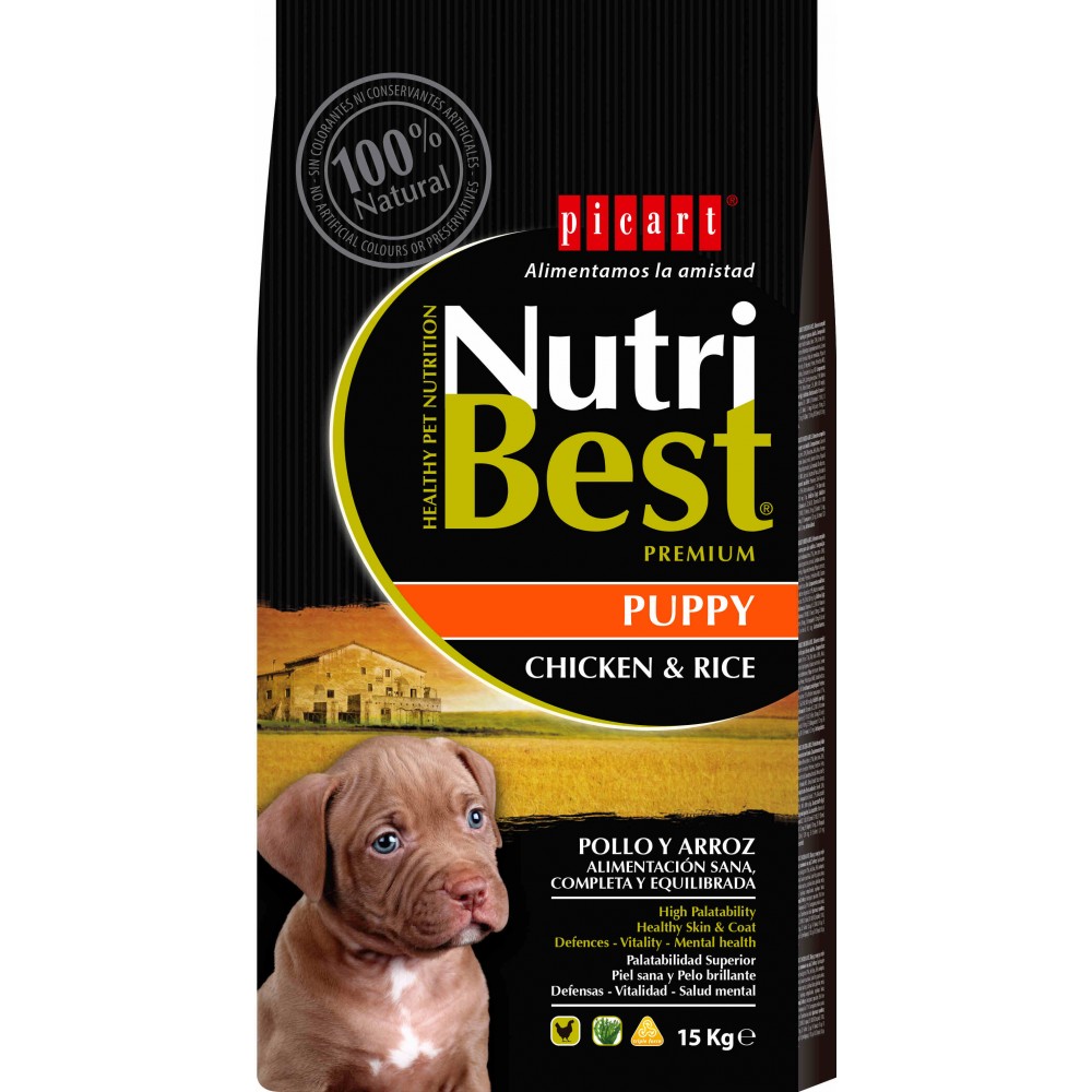 PICART NUTRIBEST PUPPY CHICKEN & RICE 15KG - 2