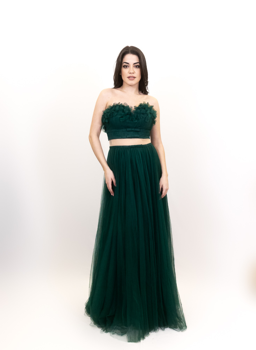 Isabella - Αέρινο και ρομαντικό στράπλες φόρεμα από τούλι - 1